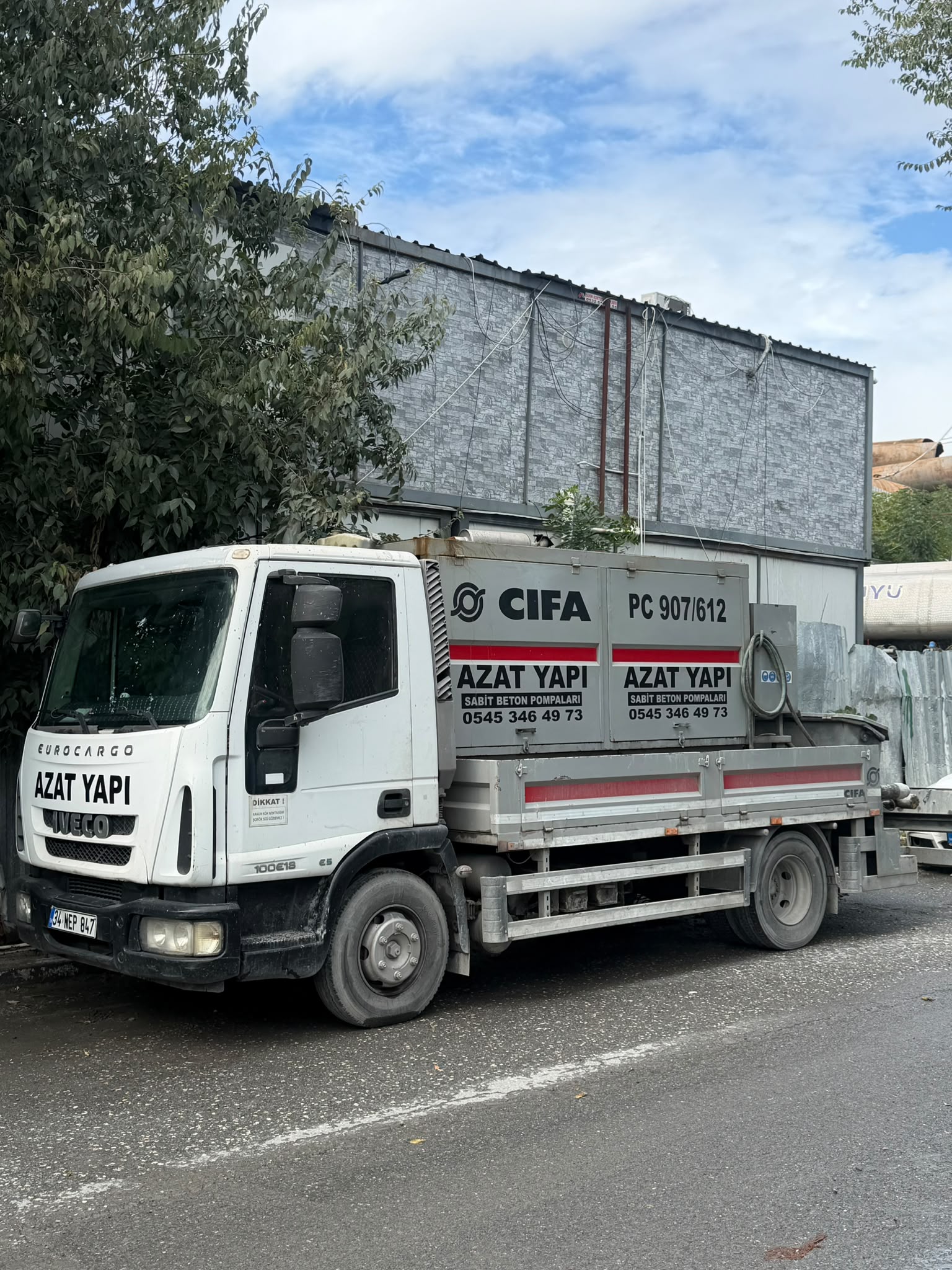 Azat Yapı Sabit Beton Pompası Proje 2